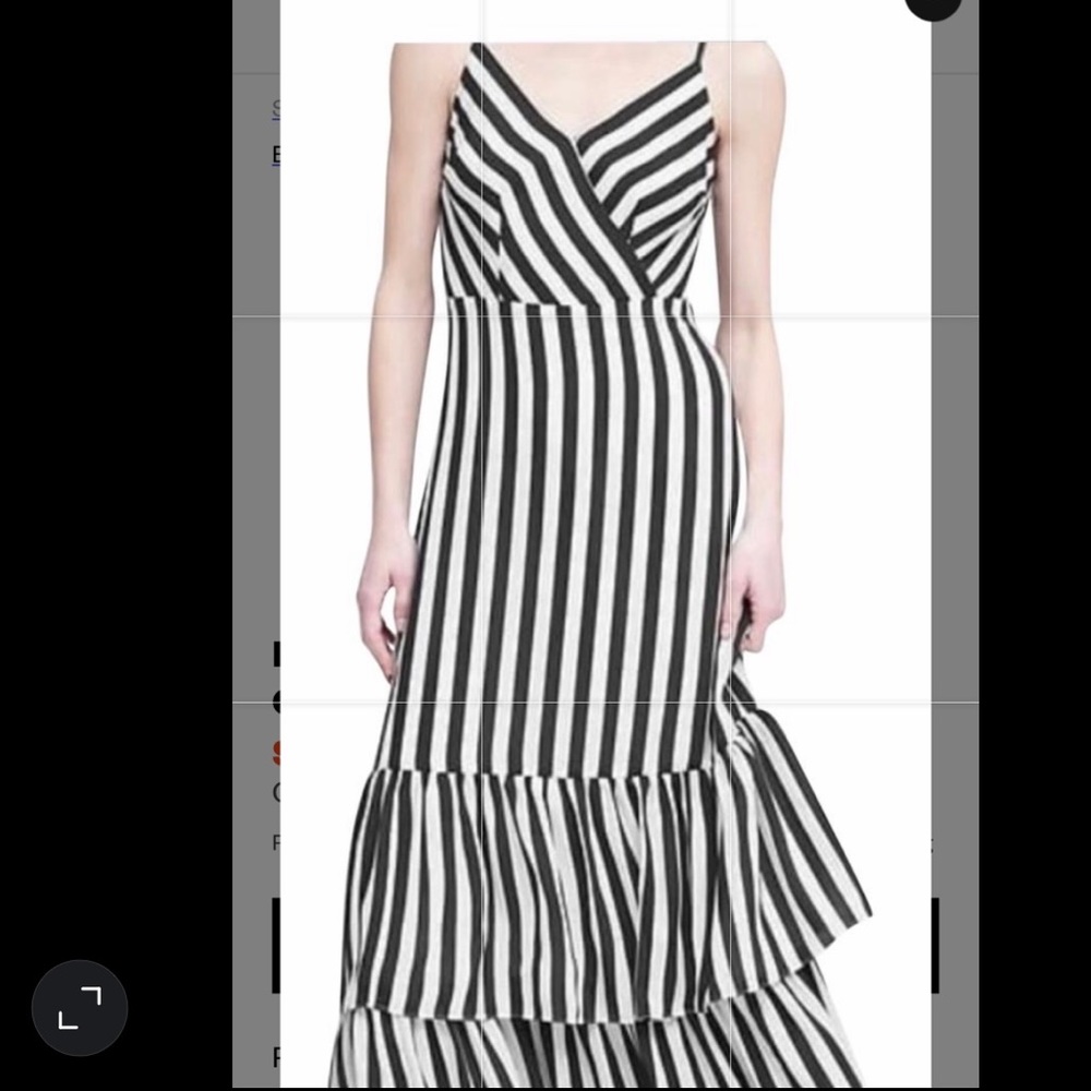 Black and white maxi dress